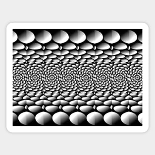 Abstract monochrome pattern Magnet